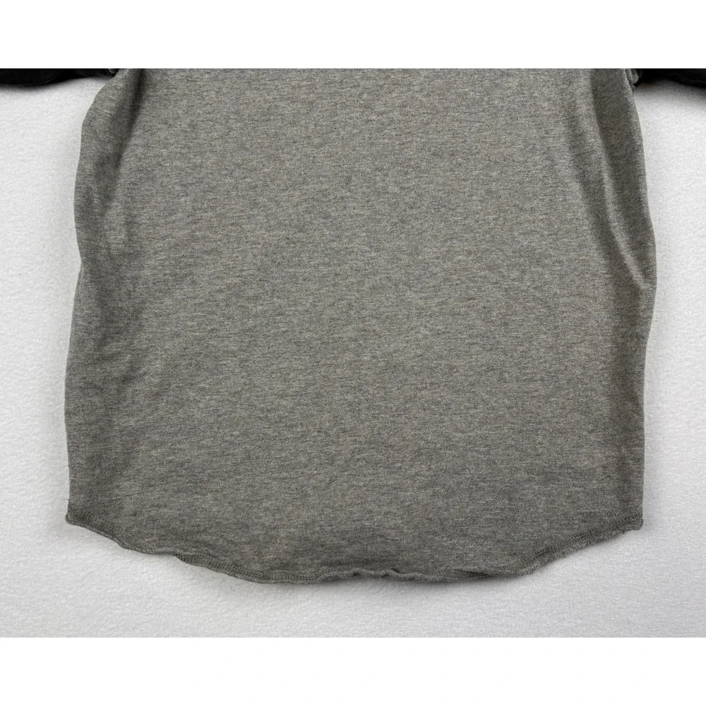 Fear‎ of God Essentials Kids Raglan T Shirt Youth 6/7 Grey Black Logo Tee